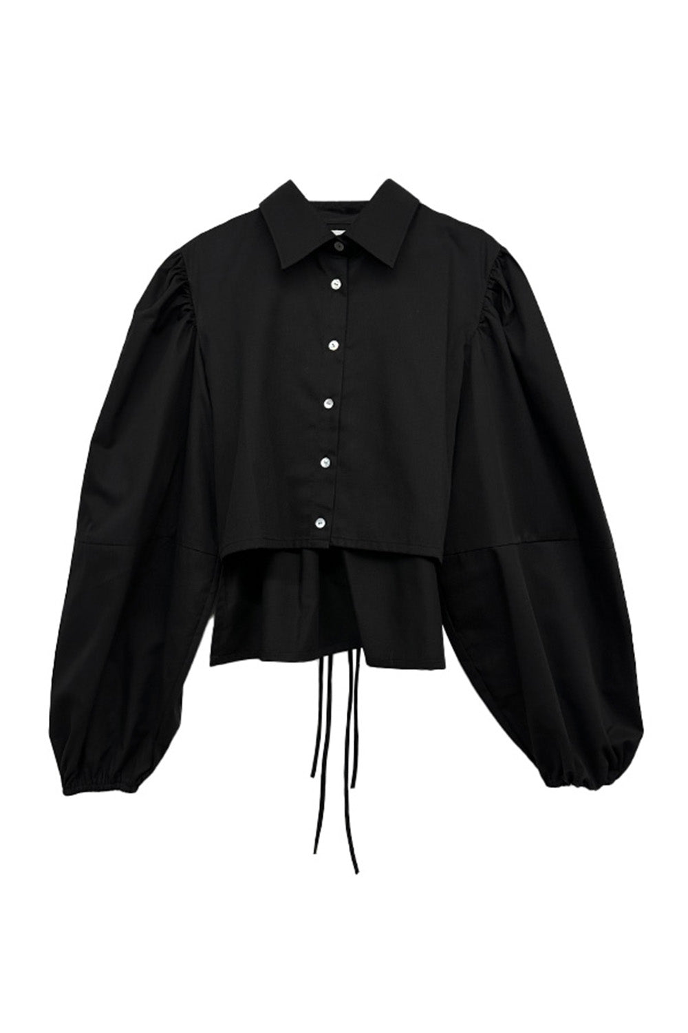 two-way cropped frill blouse – MAISON ELLIE